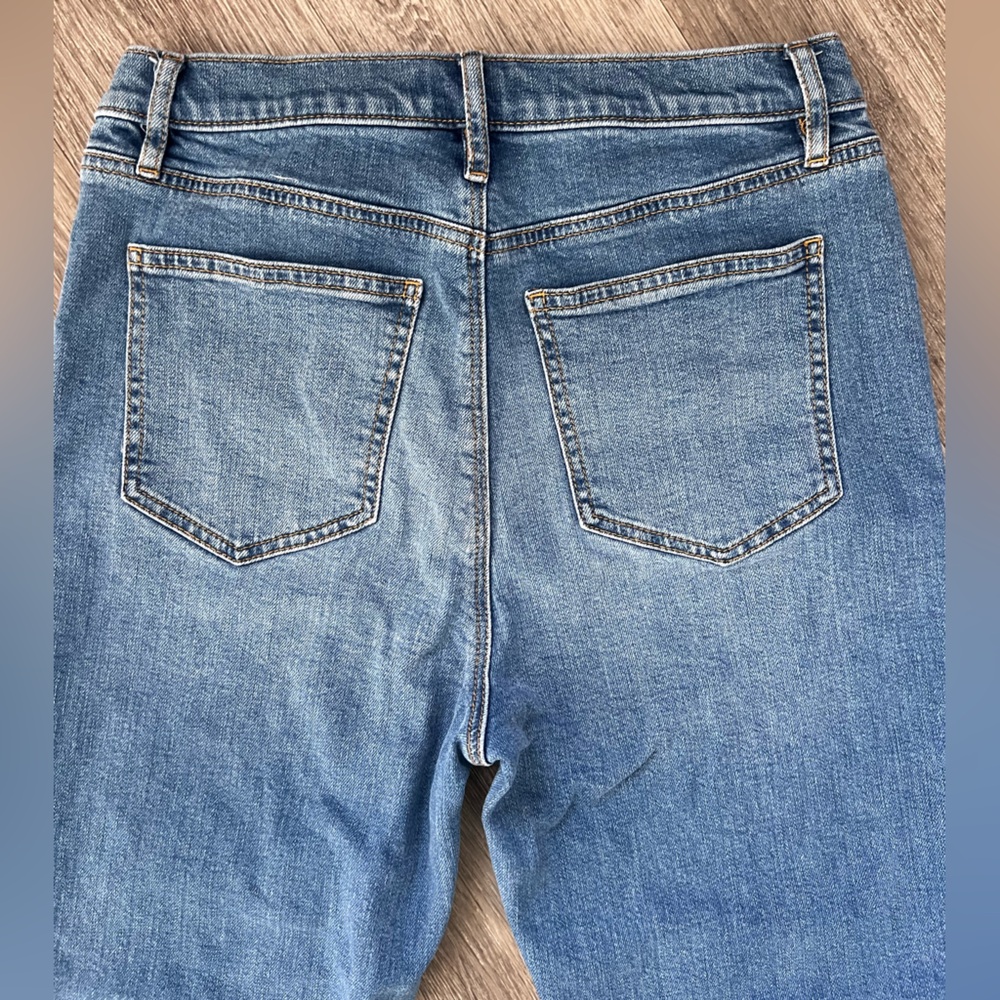 Ann Taylor The Flare Patch Pocket Button-Front Je… - image 5